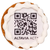 Biscuit personnalisé QR code